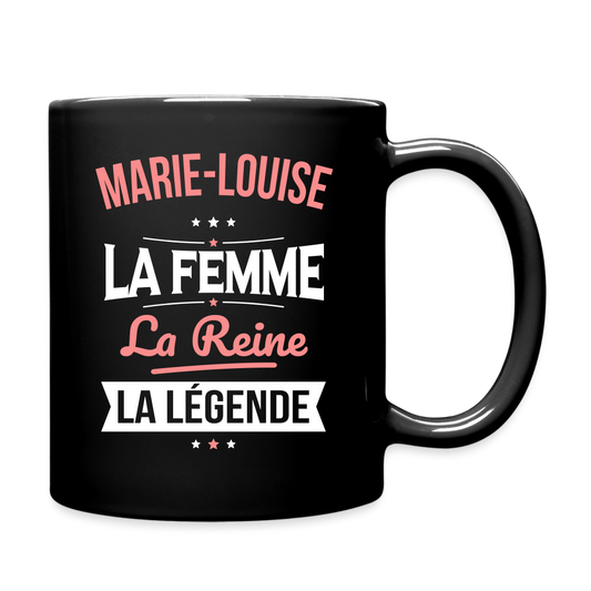 Mug uni - Marie-Louise - la Femme - la Reine - la Légende - noir