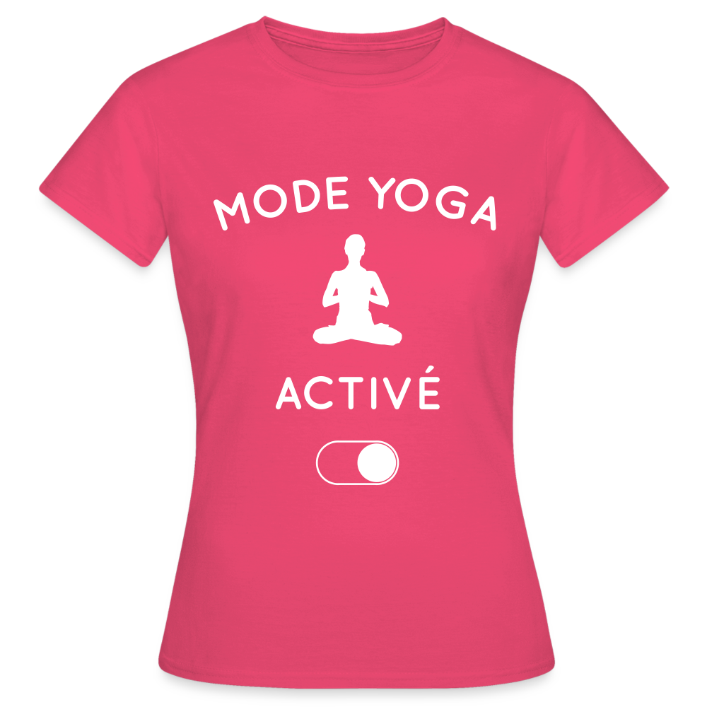 T-shirt Femme - Mode yoga activé - rose azalée