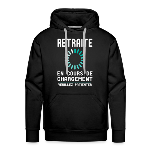 Sweat à capuche Premium Homme - Retraite en cours de chargement - noir