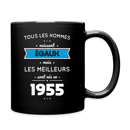 Mug uni - Anniversaire 70 Ans - Les meilleurs sont nés en 1955 - noir