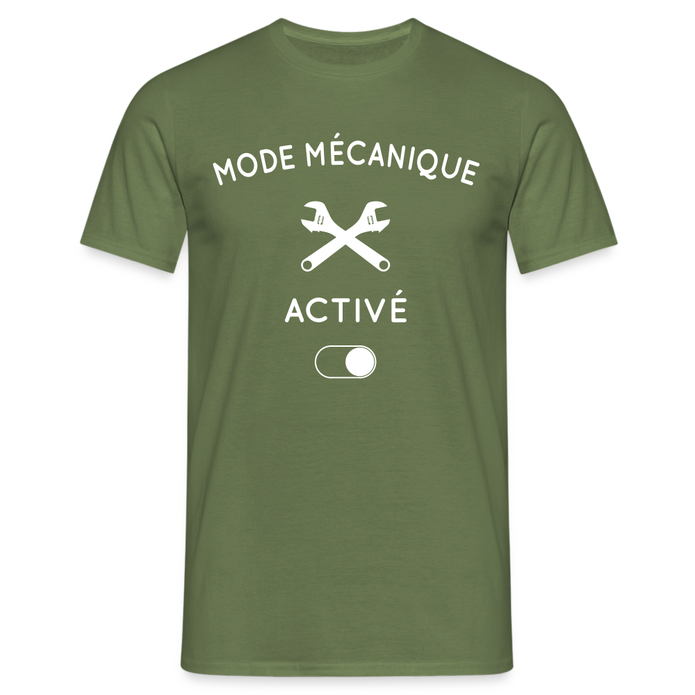 T-shirt Homme - Mode mécanique activé - vert militaire