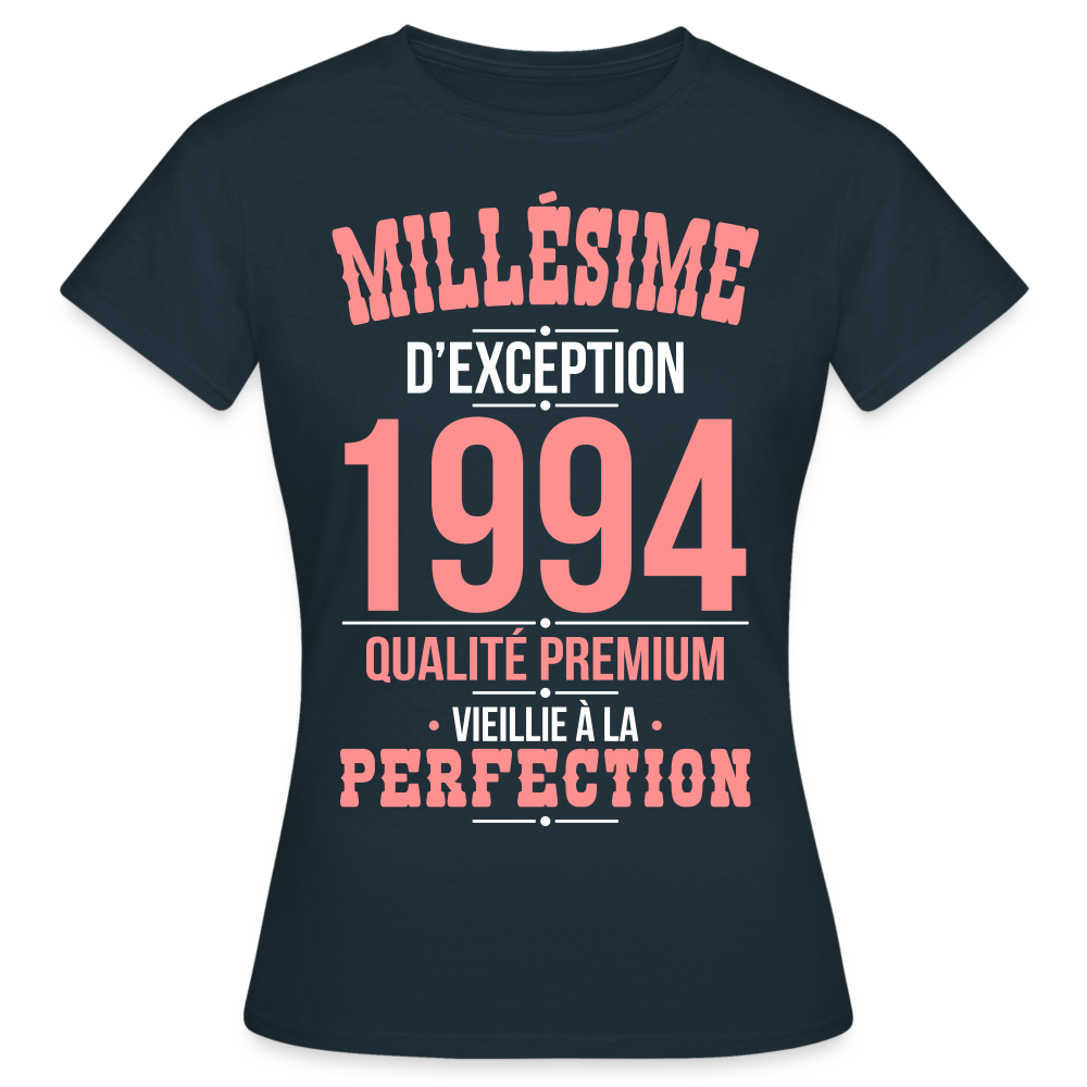 T-shirt Femme - Anniversaire 31 Ans - Millésime 1994 - marine