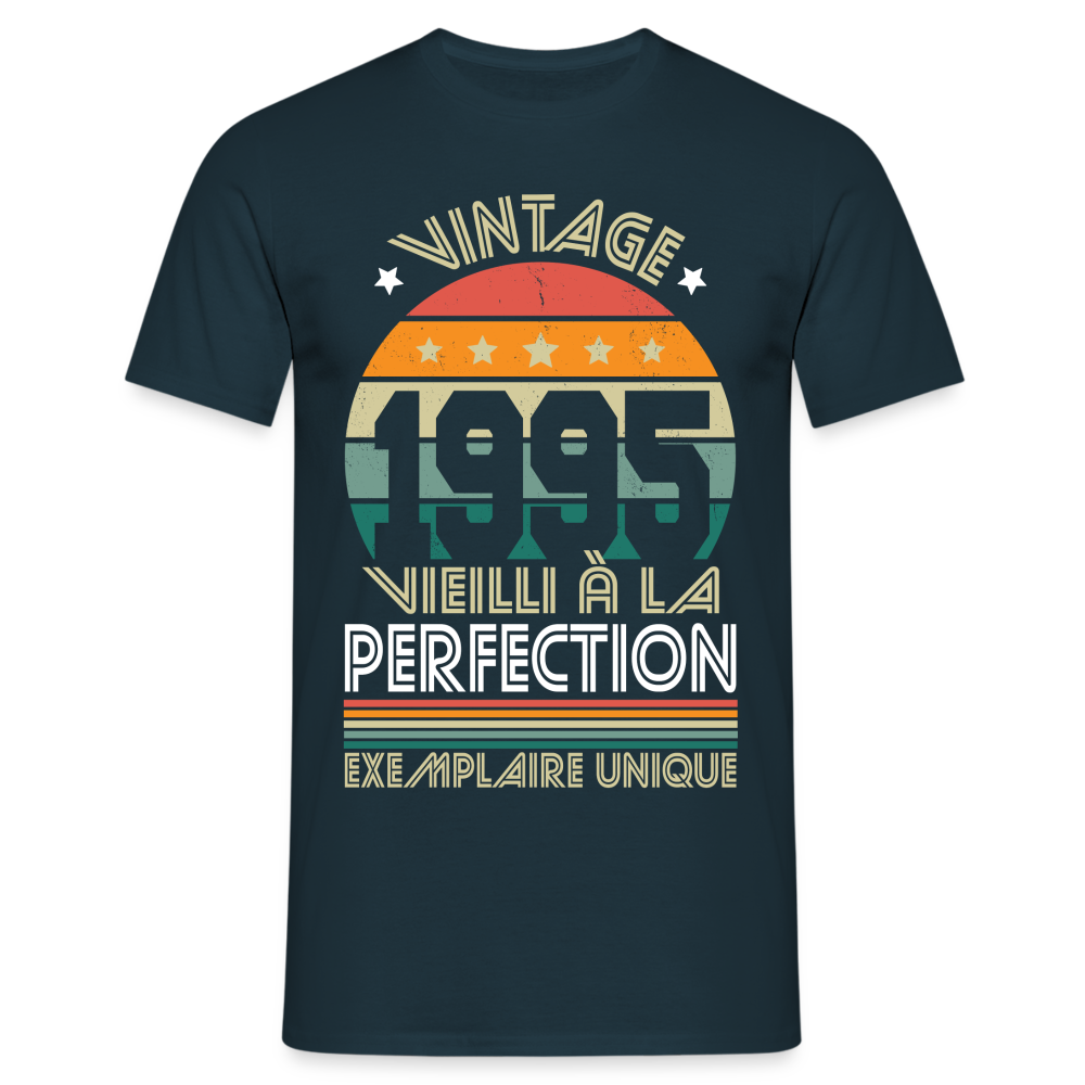 T-shirt Homme - Anniversaire 30 Ans - Vintage 1995 - marine