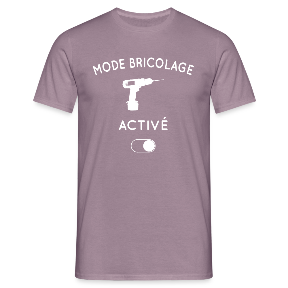 T-shirt Homme - Mode bricolage activé - mauve gris 