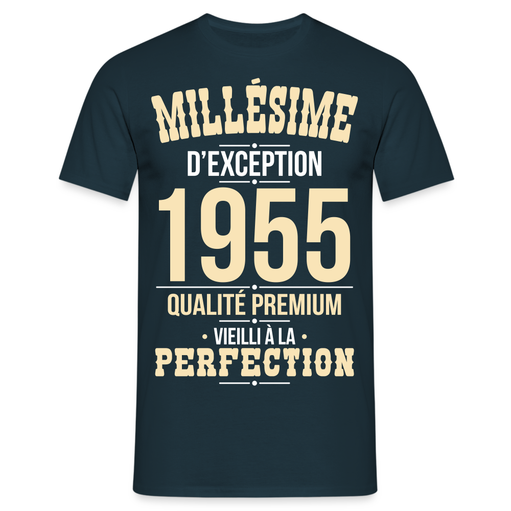 T-shirt Homme - Anniversaire 70 Ans - Millésime 1955 - marine