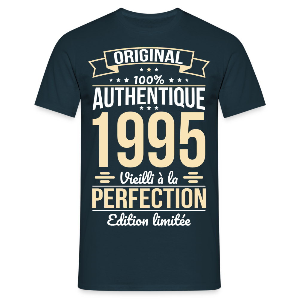 T-shirt Homme - Anniversaire 30 Ans - Original 1995 - marine