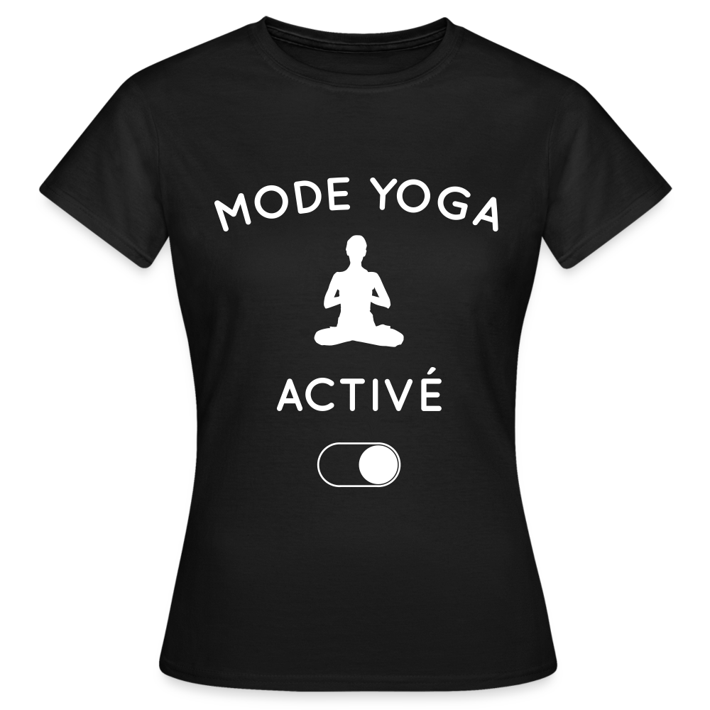 T-shirt Femme - Mode yoga activé - noir