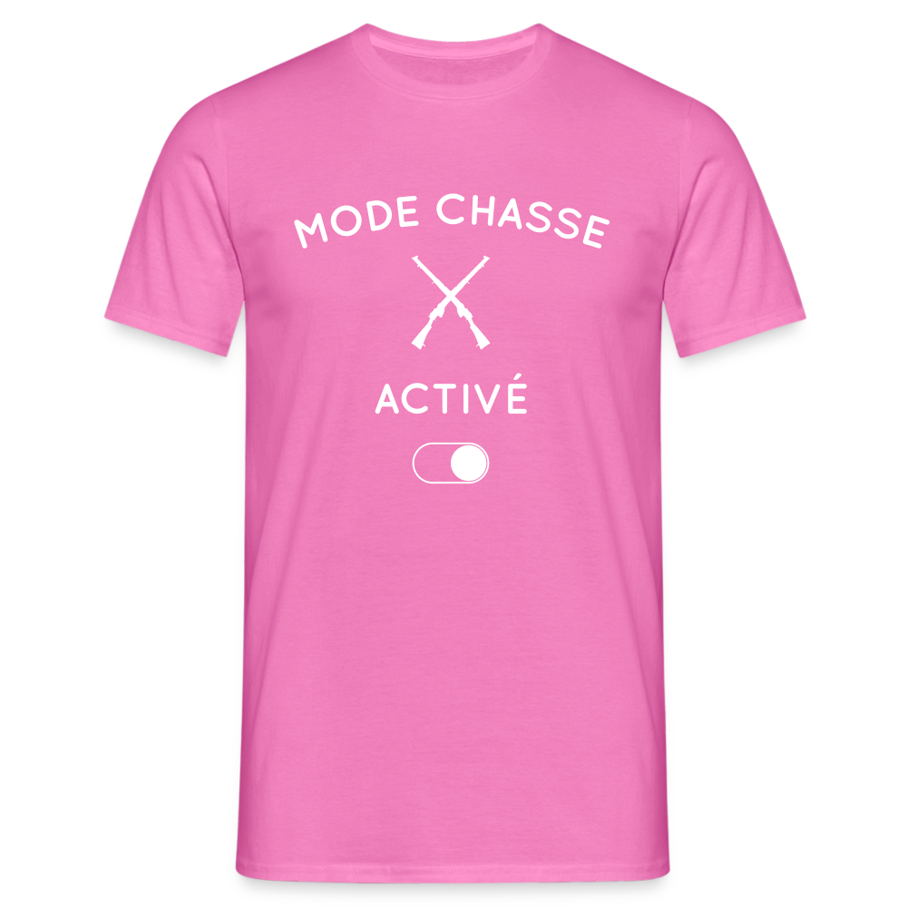 T-shirt Homme - Mode chasse activé - rose