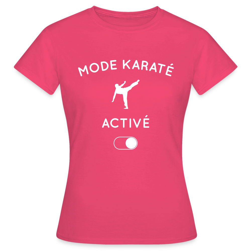 T-shirt Femme - Mode karaté activé - rose azalée