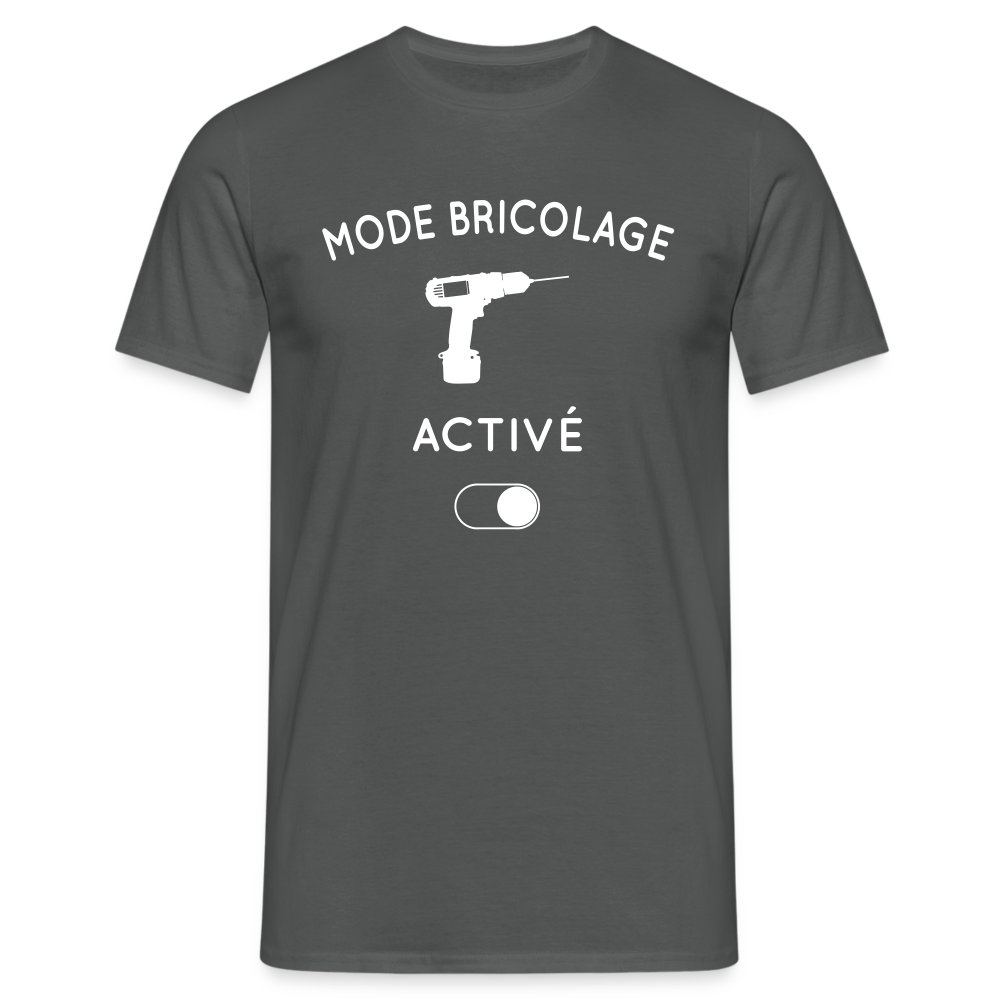 T-shirt Homme - Mode bricolage activé - charbon