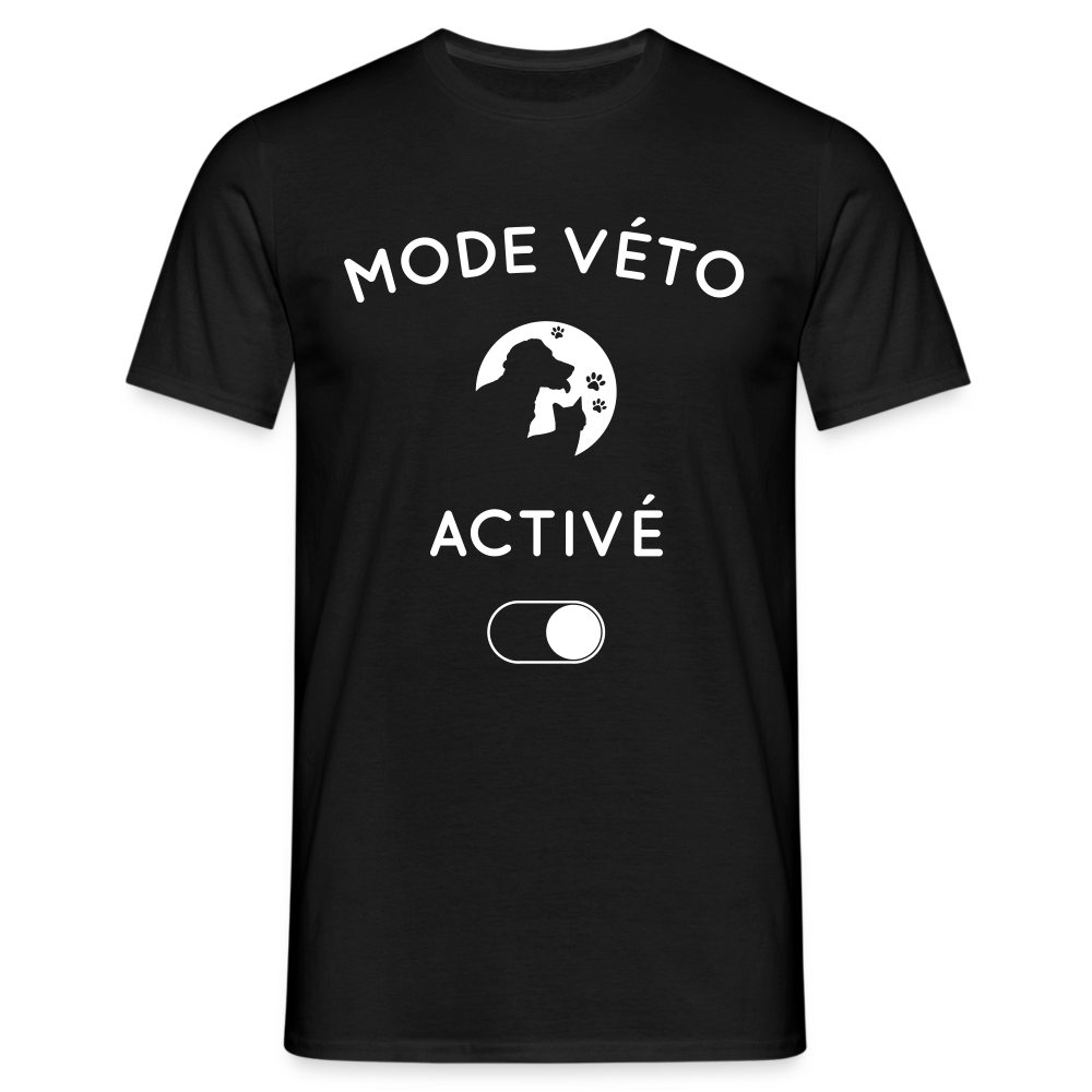 T-shirt Homme - Mode véto activé - noir