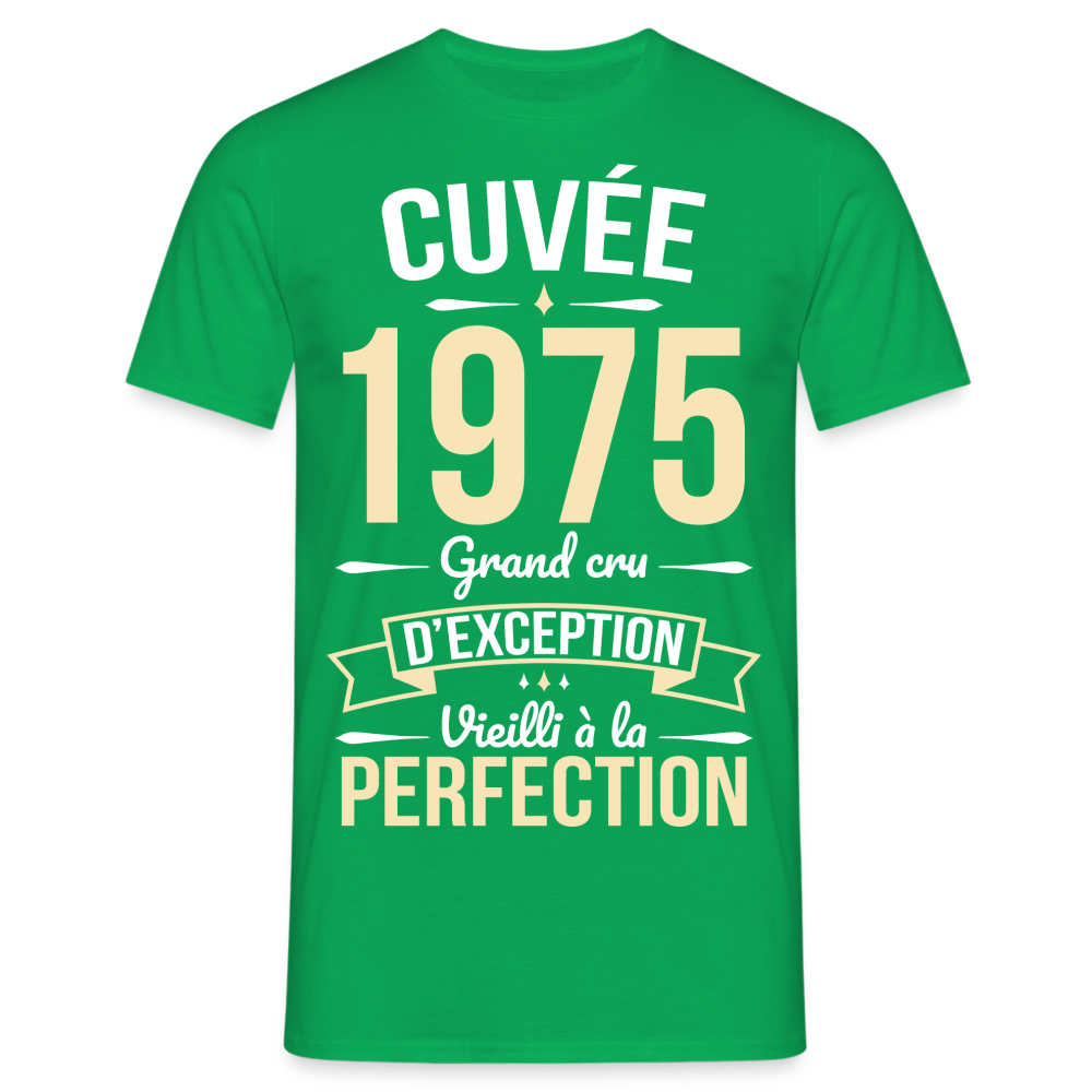 T-shirt Homme - Anniversaire 50 Ans - Cuvée 1975 - vert