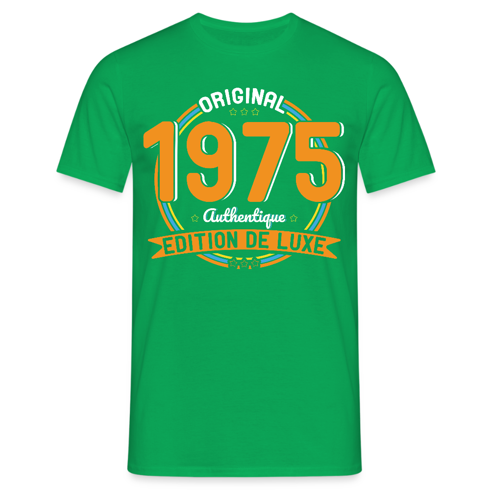 T-shirt Homme - Anniversaire 50 Ans - Original 1975 Authentique - vert