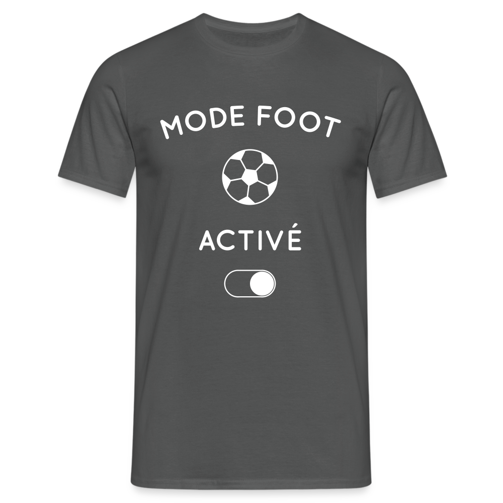 T-shirt Homme - Mode foot activé - charbon