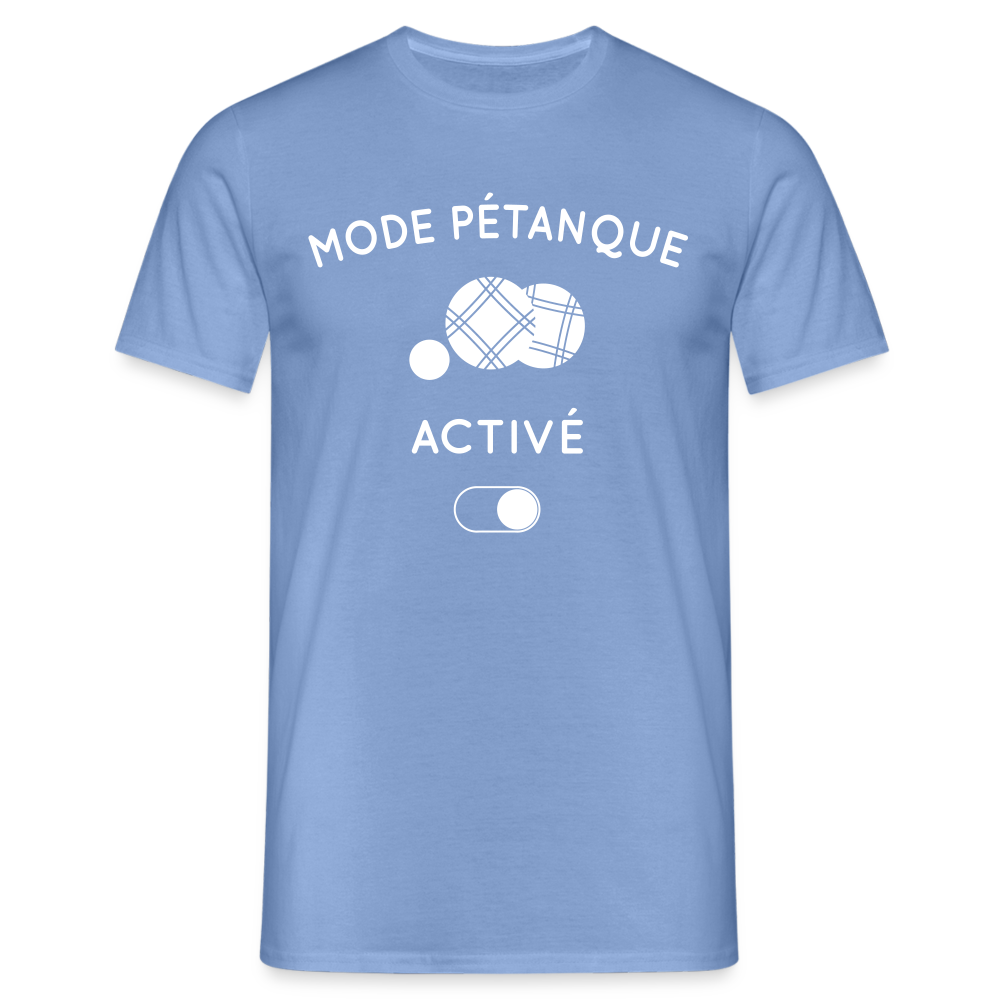 T-shirt Homme - Mode pétanque activé - carolina blue