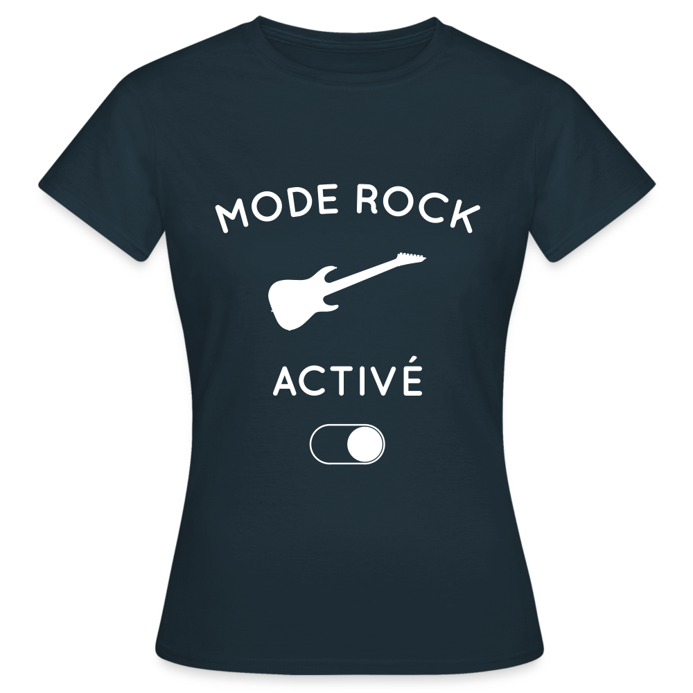 T-shirt Femme - Mode rock activé - marine