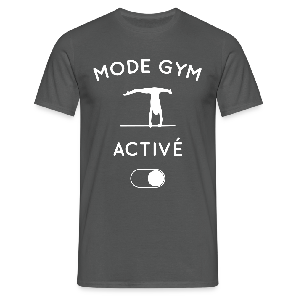 T-shirt Homme - Mode gym activé - charbon