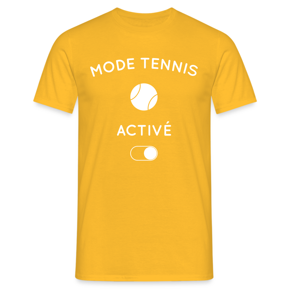 T-shirt Homme - Mode tennis activé - jaune