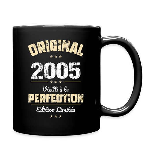 Mug uni - Anniversaire 20 Ans - Original 2005 - noir