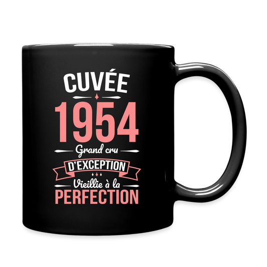 Mug uni - Anniversaire 71 Ans - Cuvée 1954 - noir