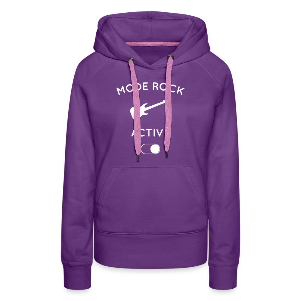 Sweat à capuche Premium Femme - Mode rock activé - violet