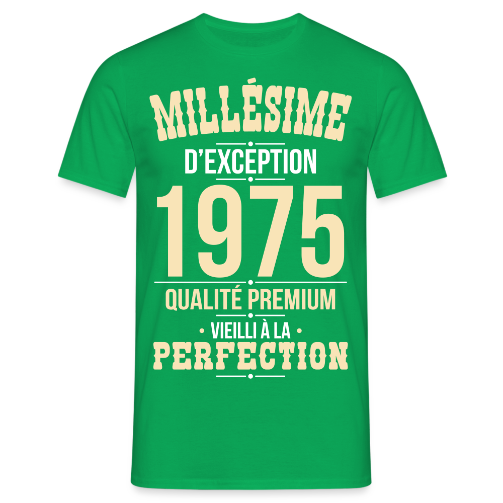 T-shirt Homme - Anniversaire 50 Ans - Millésime 1975 - vert