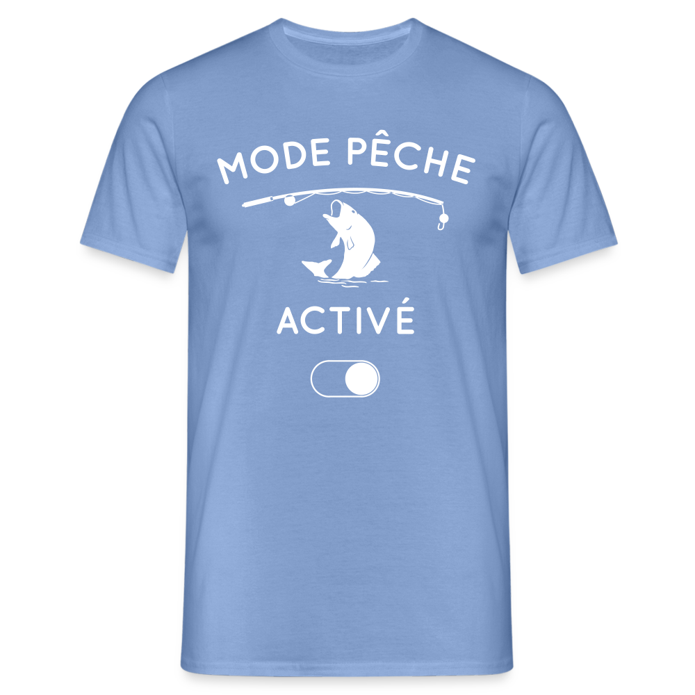 T-shirt Homme - Mode pêche activé - carolina blue