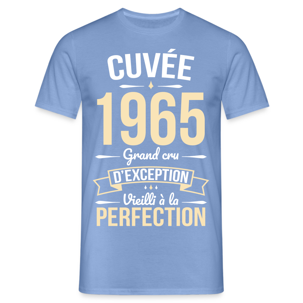 T-shirt Homme - Anniversaire 60 Ans - Cuvée 1965 - carolina blue