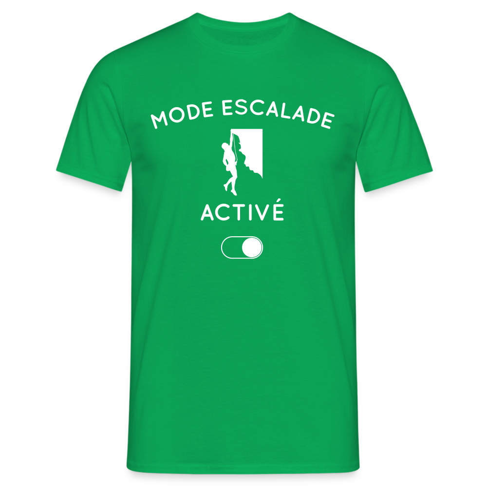 T-shirt Homme - Mode escalade activé - vert