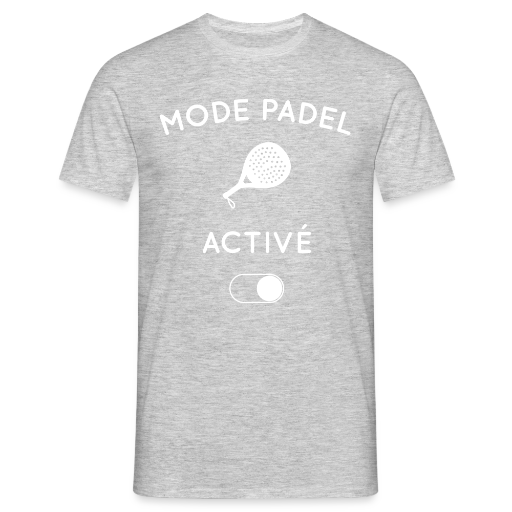 T-shirt Homme - Mode padel activé - gris chiné