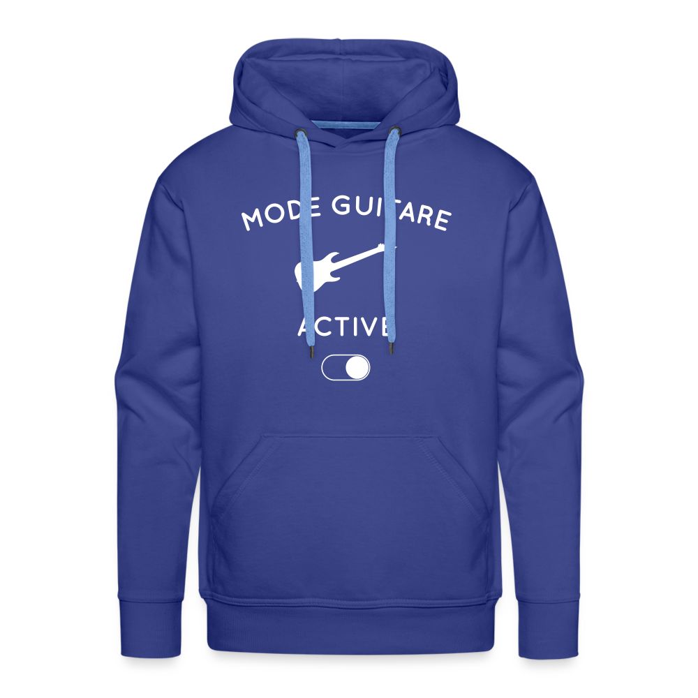 Sweat à capuche Premium Homme - Mode guitare activé - bleu royal