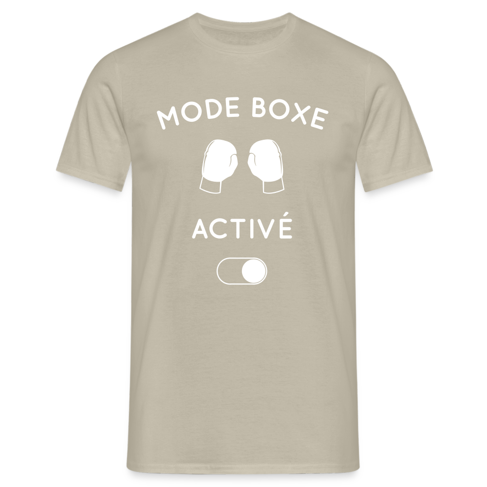 T-shirt Homme - Mode boxe activé - beige sable