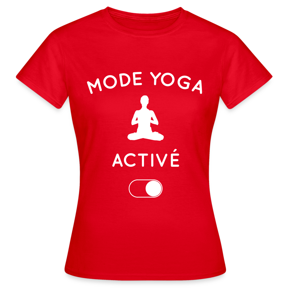 T-shirt Femme - Mode yoga activé - rouge