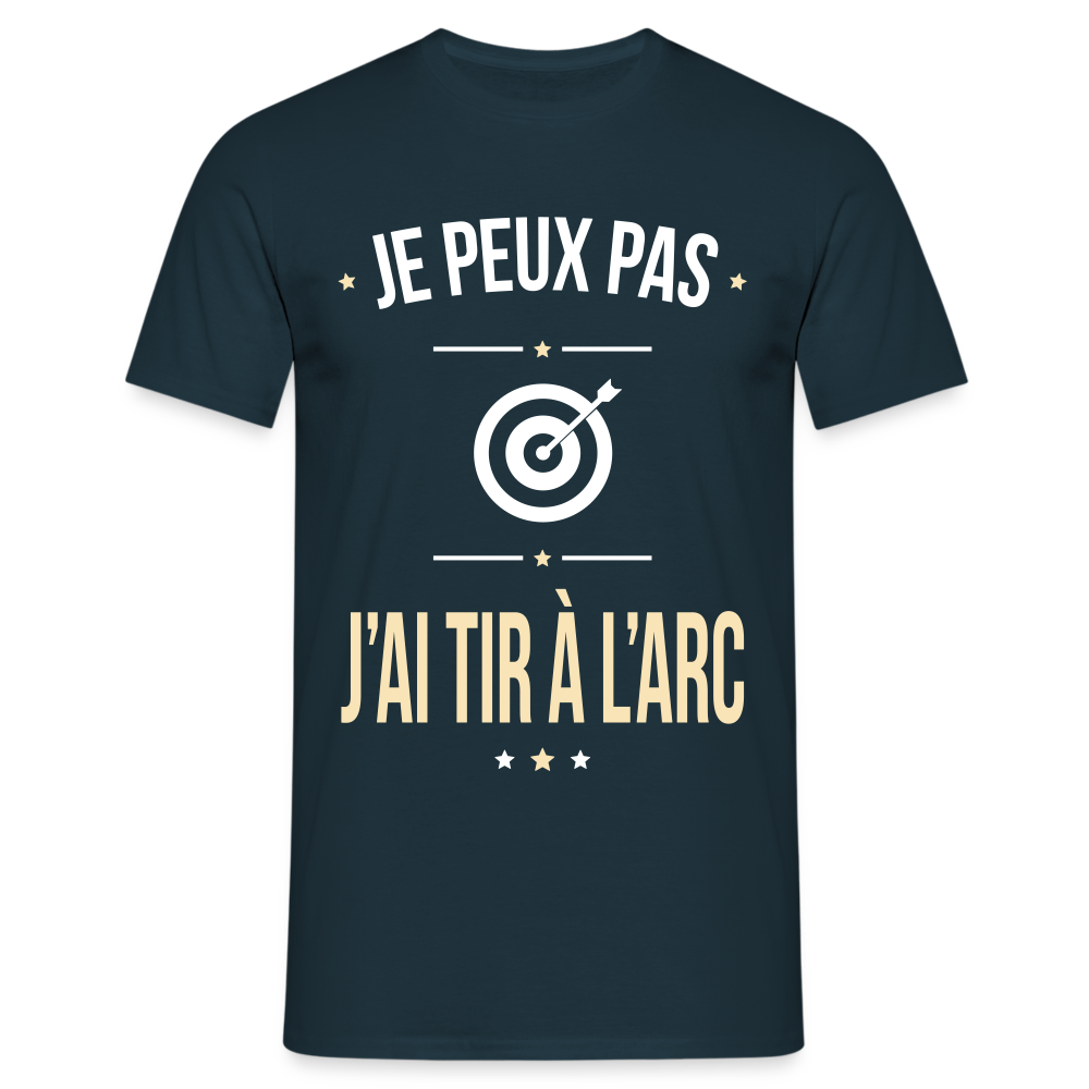 T-shirt Homme - Je peux pas j'ai tir à l'arc - marine