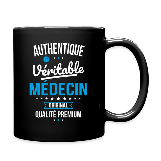 Mug uni - Authentique et véritable Médecin - noir