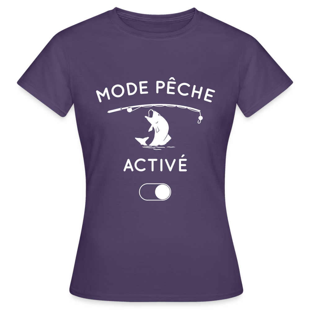 T-shirt Femme - Mode pêche activé - violet foncé