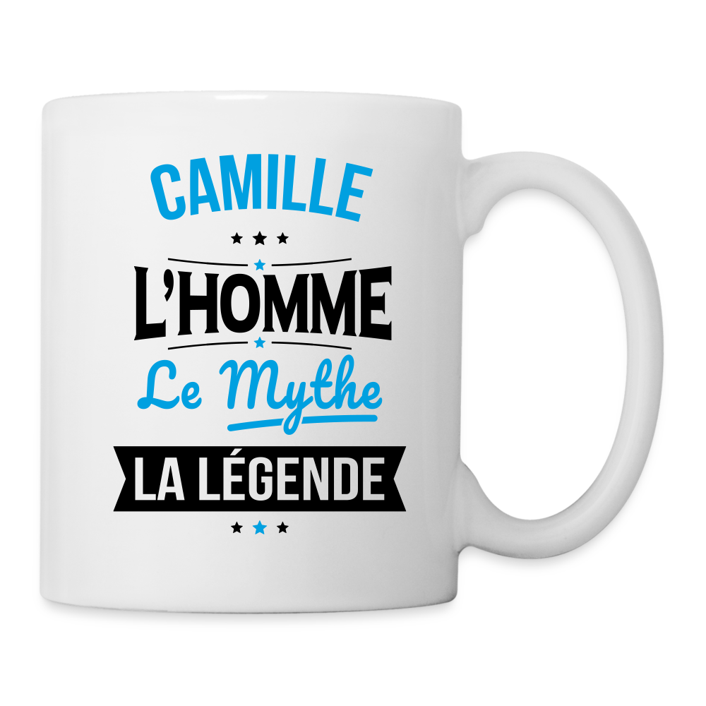 Mug blanc - Camille - l'Homme - le Mythe - la Légende - blanc