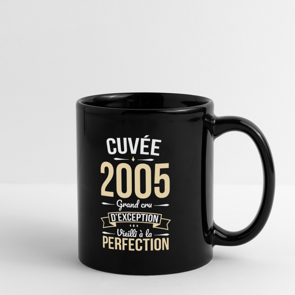 Mug uni - Anniversaire 20 Ans - Cuvée 2005 - noir