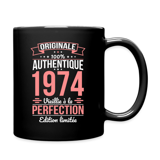 Mug uni - Anniversaire 50 Ans - Originale 1974 - noir