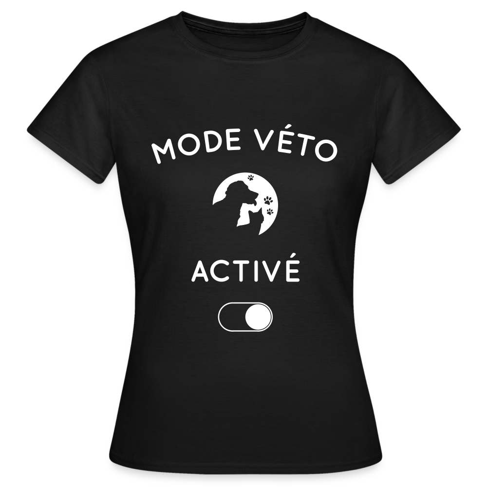 T-shirt Femme - Mode véto activé - noir