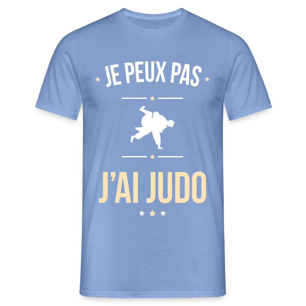 T-shirt Homme - Je peux pas j'ai Judo - carolina blue