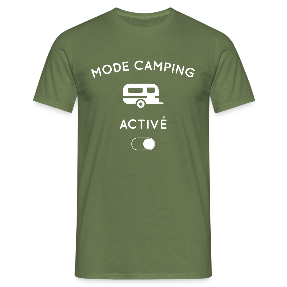 T-shirt Homme - Mode camping activé - vert militaire