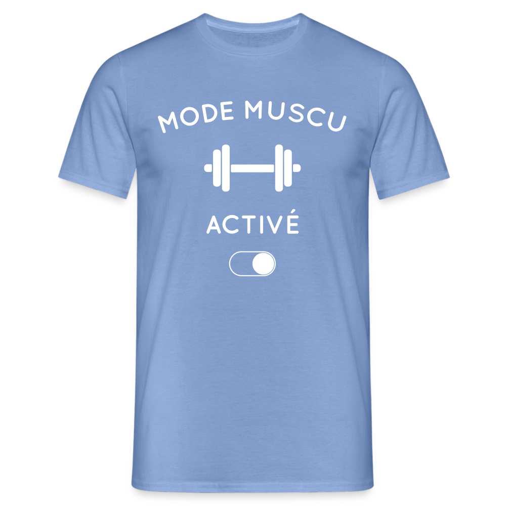 T-shirt Homme - Mode muscu activé - carolina blue