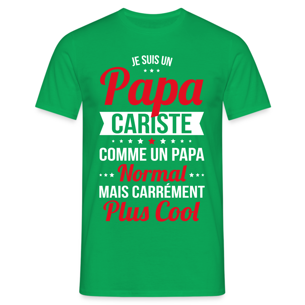 T-shirt Homme - Papa cariste plus cool - vert