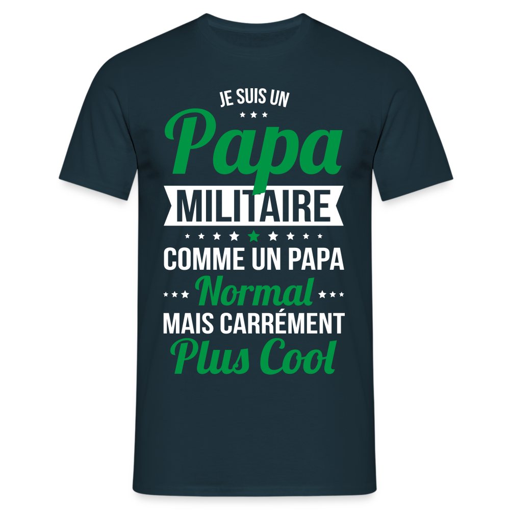 T-shirt Homme - Papa militaire plus cool - marine