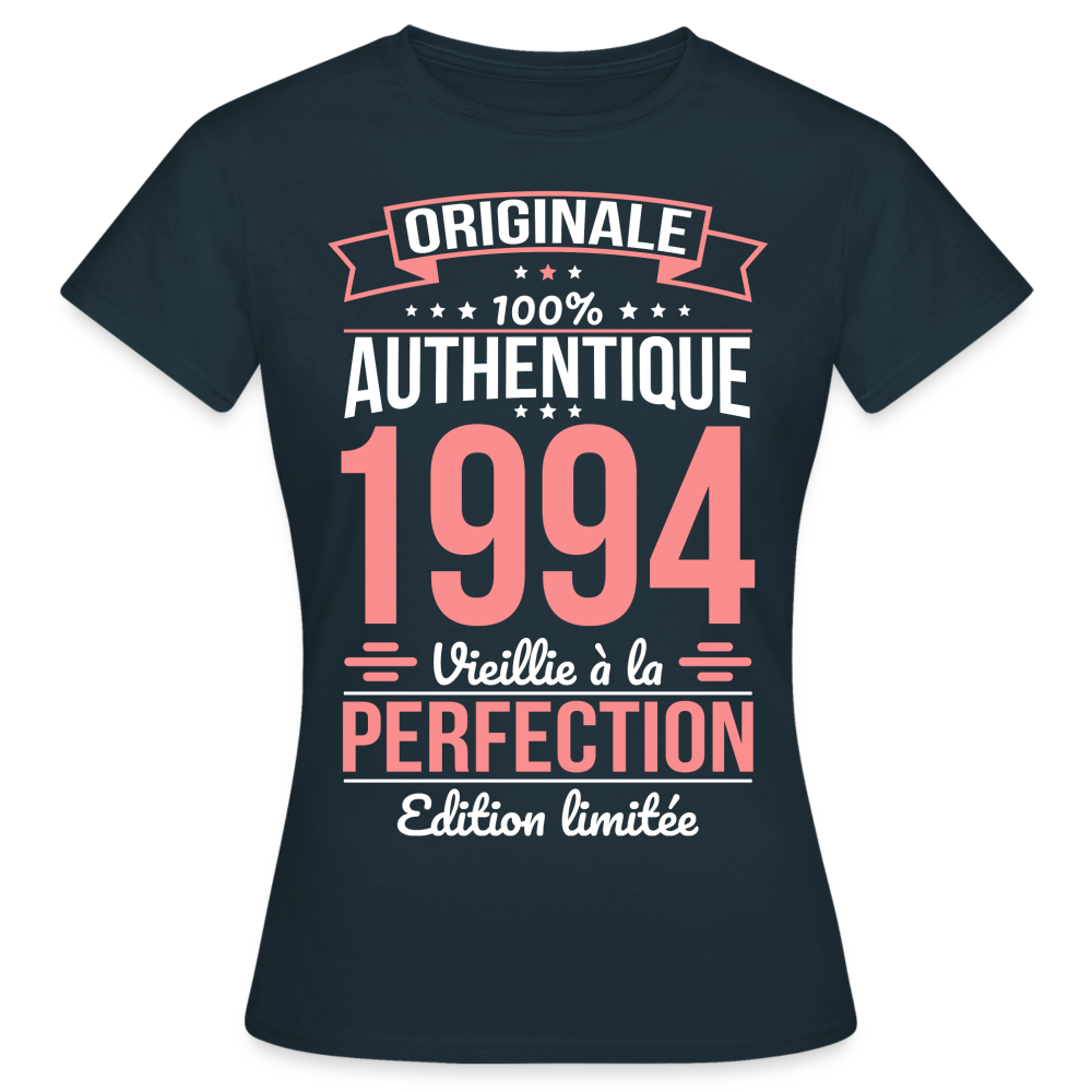 T-shirt Femme - Anniversaire 30 Ans - Originale 1994 - marine