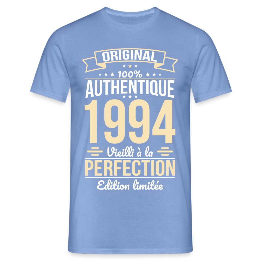 T-shirt Homme - Anniversaire 30 Ans - Original 1994 - carolina blue