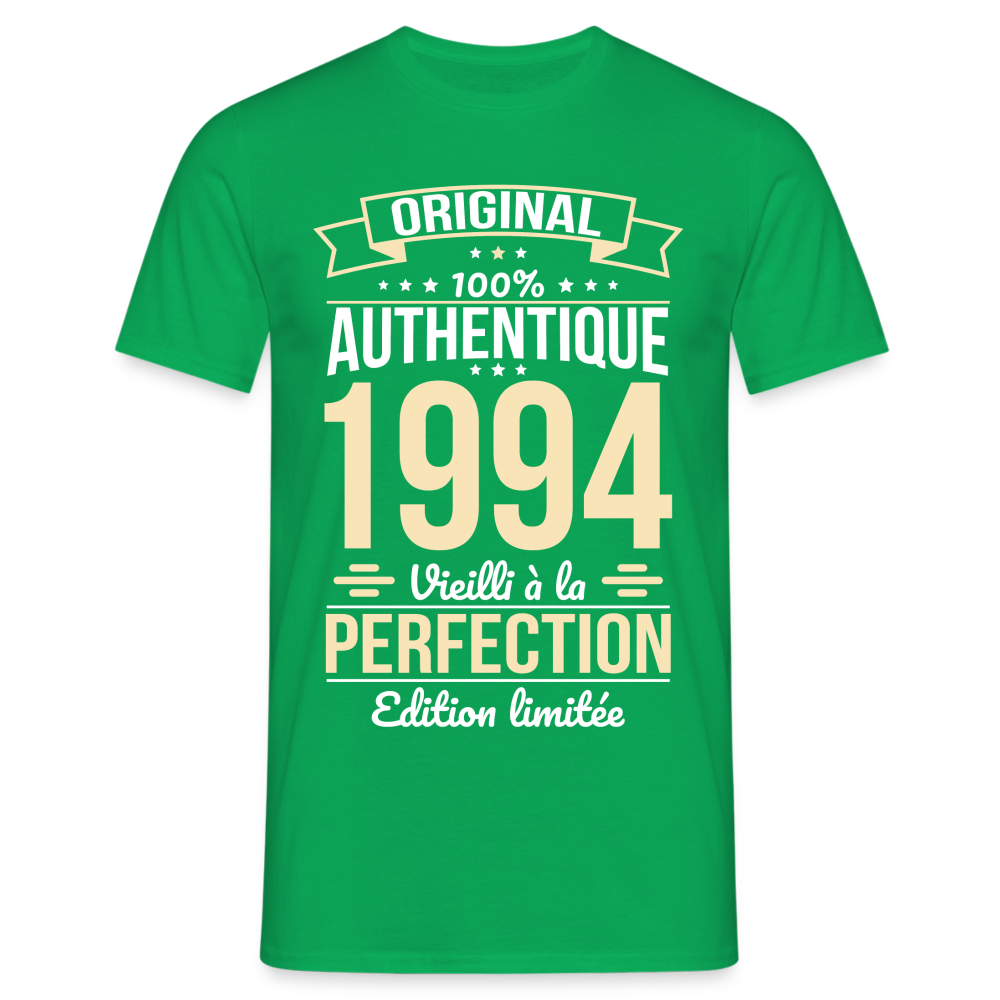 T-shirt Homme - Anniversaire 30 Ans - Original 1994 - vert