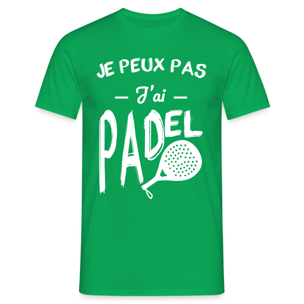 T-shirt Homme - Je Peux Pas J'ai Padel - vert