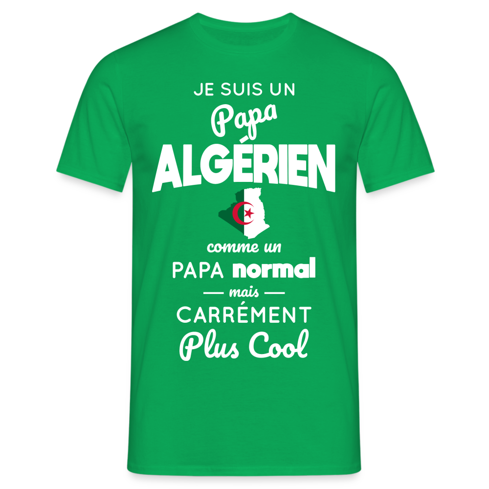 T-shirt Homme - Papa Algérien Plus Cool - vert